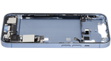 Mid-Frame Housing W/ Charging Port Flex & Small Parts For iPhone 14 (US Version) (Pull) (Blue)