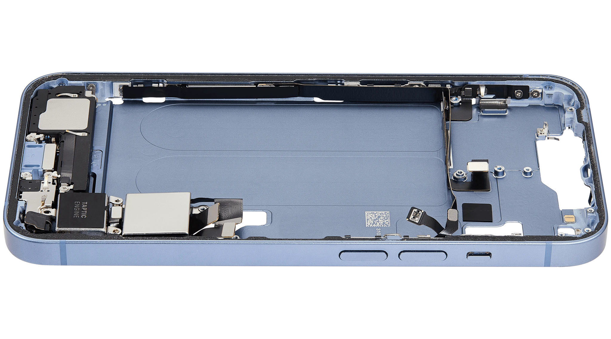 Mid-Frame Housing W/ Charging Port Flex & Small Parts For iPhone 14 (US Version) (Pull) (Blue)