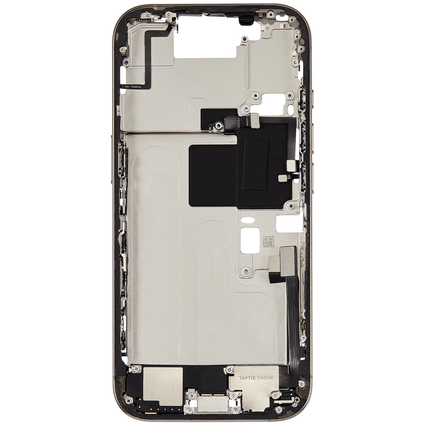Mid-Frame Housing W/ Charging Port Flex & Small Parts For iPhone 16 Pro (US Version) (Pull) (Natural Titanium)