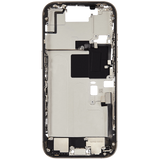 Mid-Frame Housing W/ Charging Port Flex & Small Parts For iPhone 16 Pro (US Version) (Pull) (Natural Titanium)