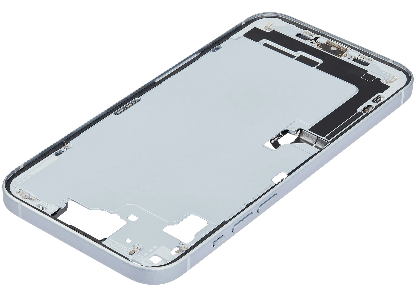 Mid-Frame Housing W/ Charging Port Flex & Small Parts For iPhone 15 Plus (US Version) (Pull) (Blue)