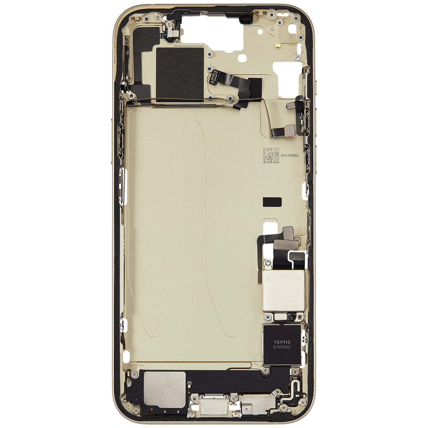 Mid-Frame Housing W/ Charging Port Flex & Small Parts For iPhone 15 Plus (US Version) (Pull) (Yellow)