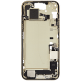 Mid-Frame Housing W/ Charging Port Flex & Small Parts For iPhone 15 Plus (US Version) (Pull) (Yellow)