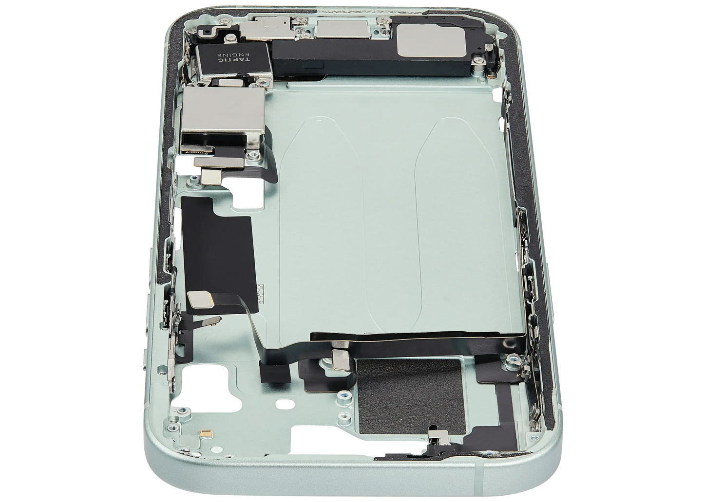 Mid-Frame Housing W/ Charging Port Flex & Small Parts For iPhone 15 (US Version) (Pull) (Green)
