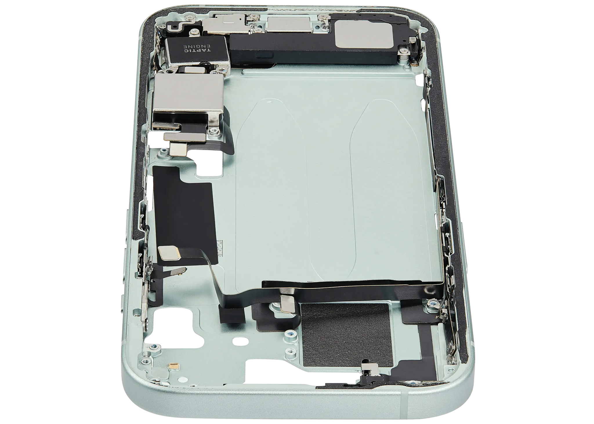 Mid-Frame Housing W/ Charging Port Flex & Small Parts For iPhone 15 (US Version) (Pull) (Green)