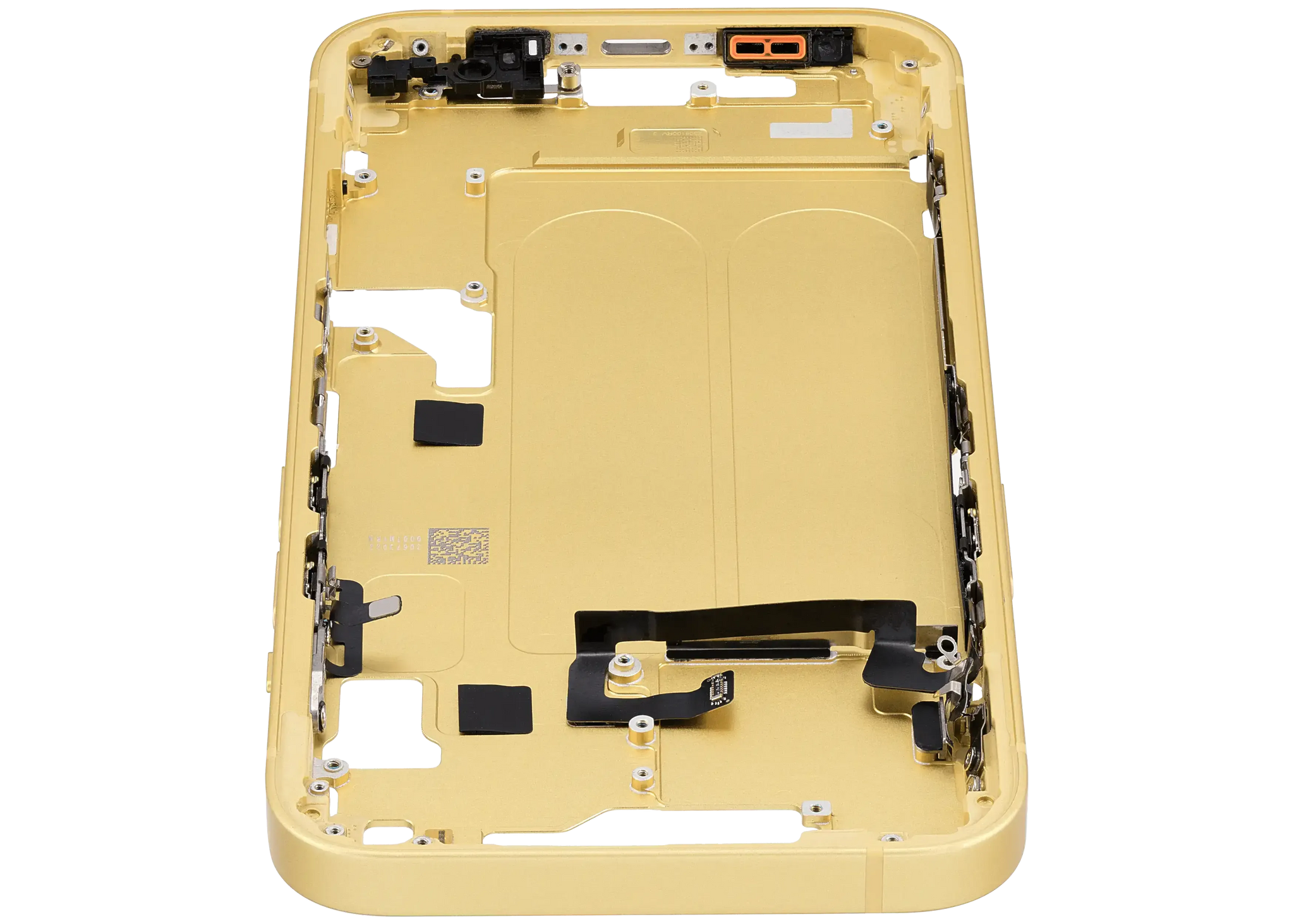 Mid-Frame Housing W/ Small Parts For iPhone 14 (EU / Global Version) (Pull) (Yellow)