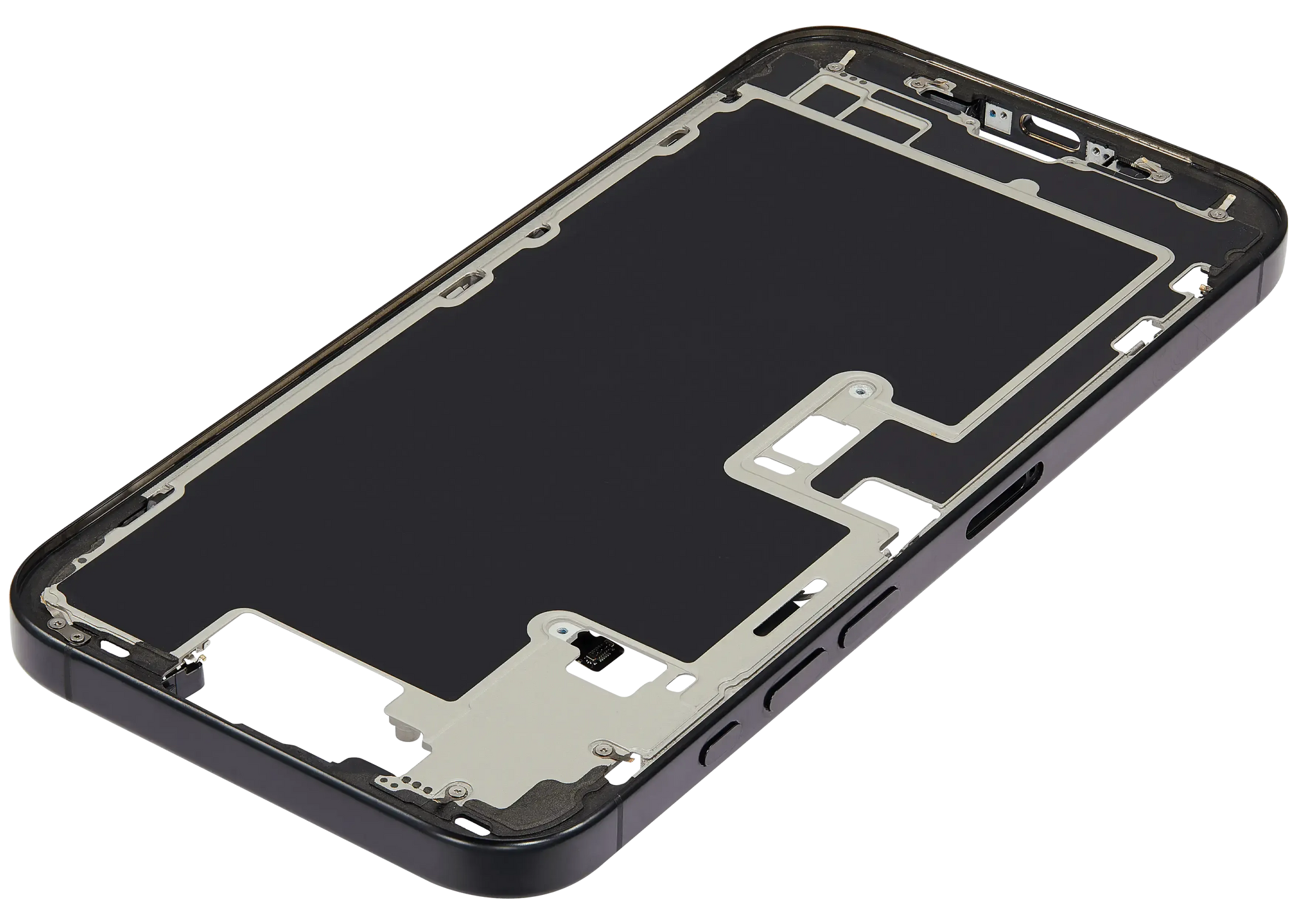 Mid-Frame Housing W/ Small Parts For iPhone 16 Pro Max (EU / Global Version) (Pull) (Black Titanium)