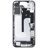 Mid-Frame Housing W/ Charging Port Flex & Small Parts For iPhone 16 (US Version) (Pull) (White)