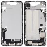 Mid-Frame Housing W/ Charging Port Flex & Small Parts For iPhone 16e (US Version) (Pull) (White)
