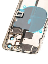 Back Housing W/ Small Components Pre-Installed For iPhone 11 Pro (Pull) (Silver)