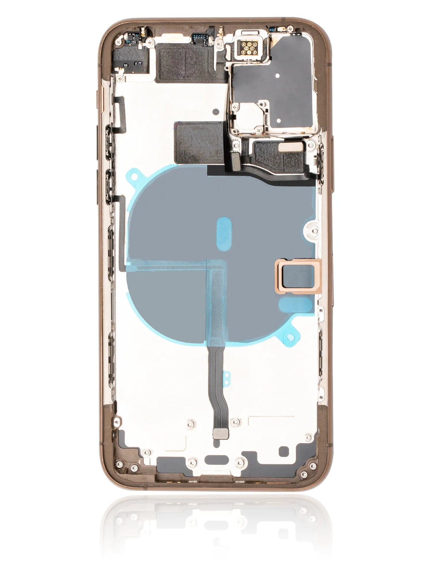 Back Housing W/ Small Components Pre-Installed For iPhone 11 Pro (Pull) (Gold)