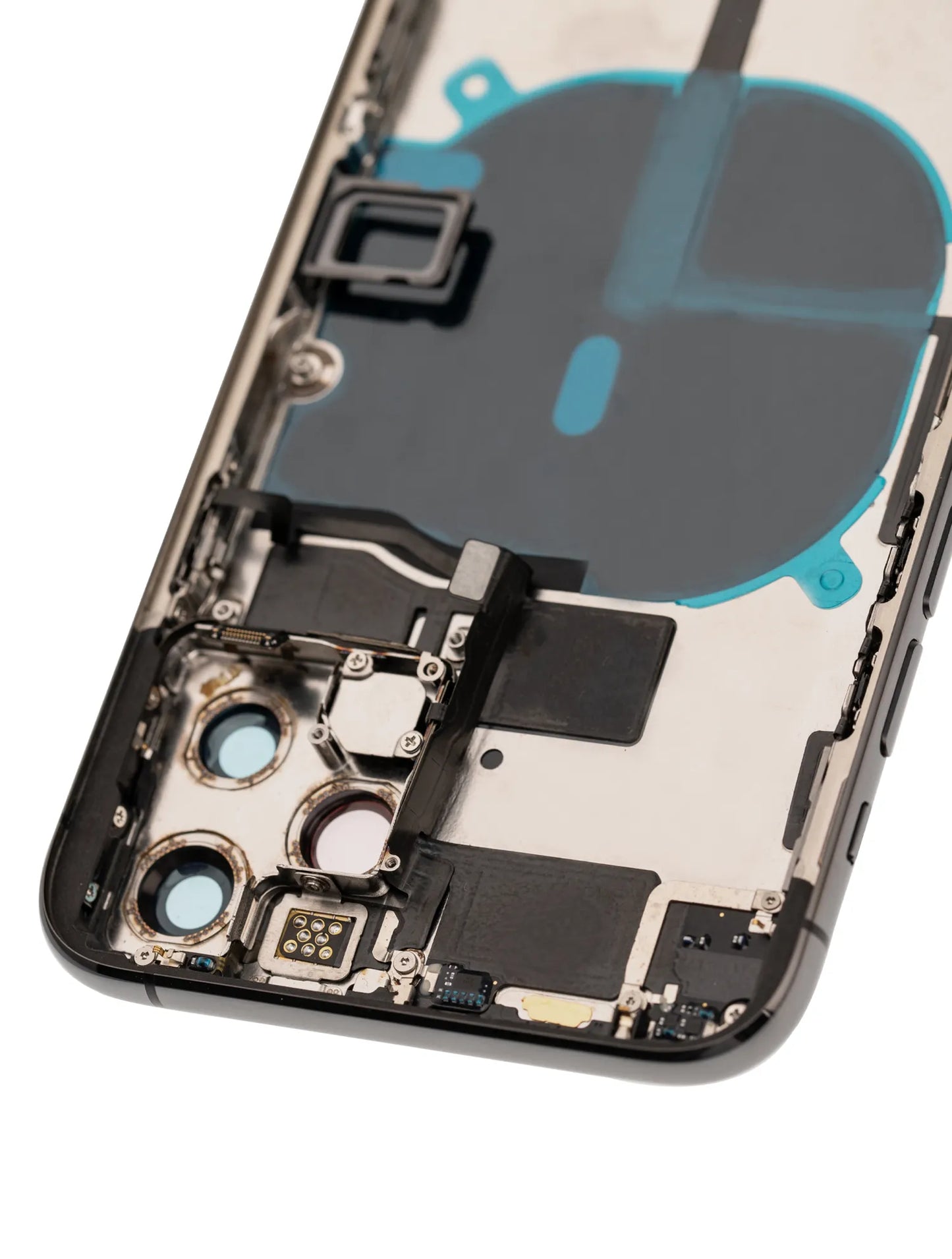 Back Housing W/ Small Components Pre-Installed For iPhone 11 Pro (Pull) (Matte Space Gray)