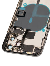 Back Housing W/ Small Components Pre-Installed For iPhone 11 Pro (Pull) (Matte Space Gray)