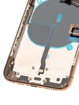 Back Housing W/ Small Components Pre-Installed For iPhone 11 Pro (Pull) (Matte Gold)