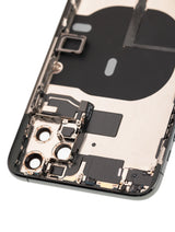 Back Housing W/ Small Components Pre-Installed For iPhone 11 Pro Max (Pull) (Midnight Green)