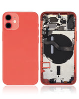 Back Housing W/ Small Parts For iPhone 12 Mini (EU / Global Version) (Pull) (Red)