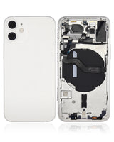 Back Housing W/ Small Parts For iPhone 12 Mini (EU / Global Version) (Pull) (White)