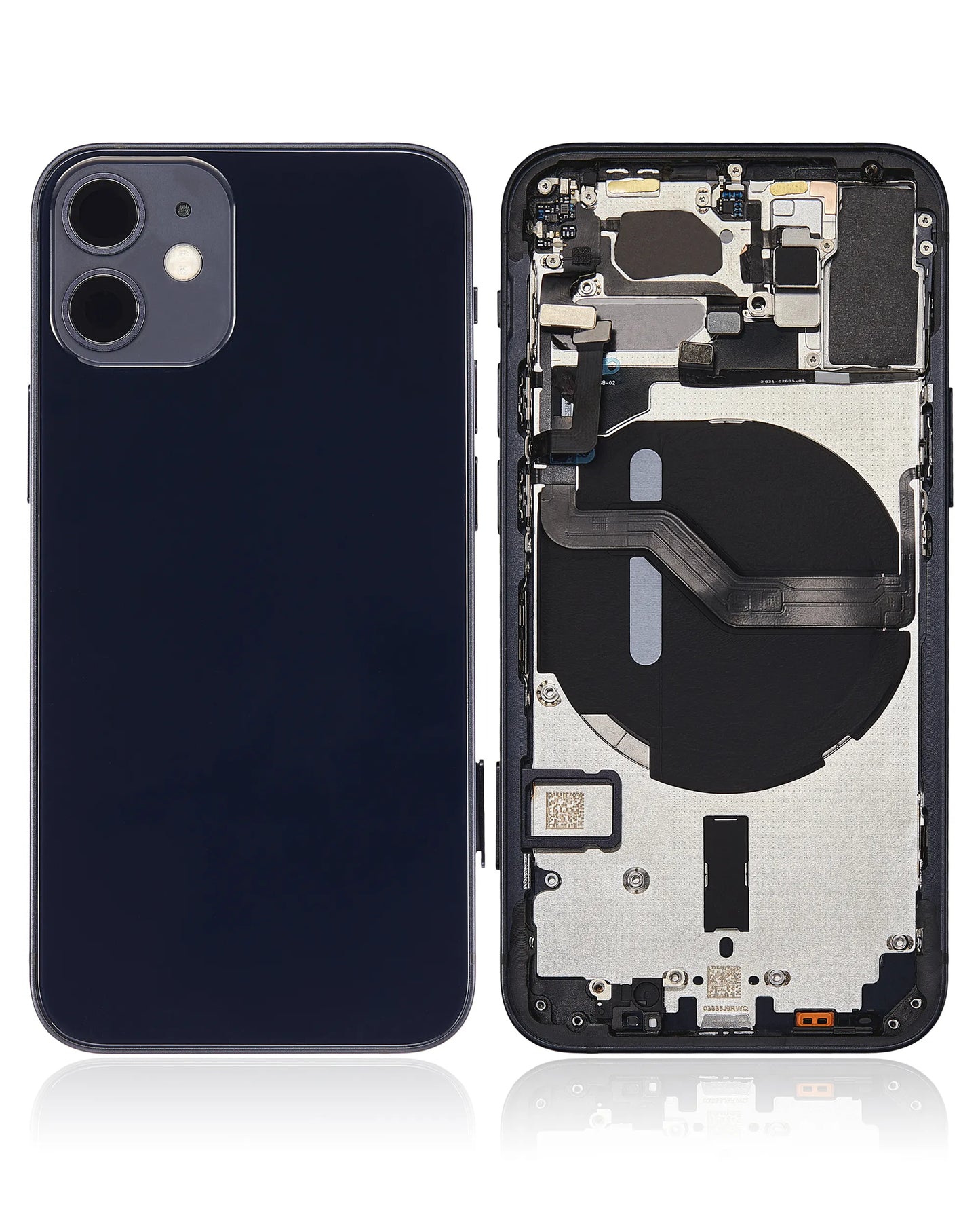 Back Housing W/ Small Parts For iPhone 12 Mini (EU / Global Version) (Pull) (Black)