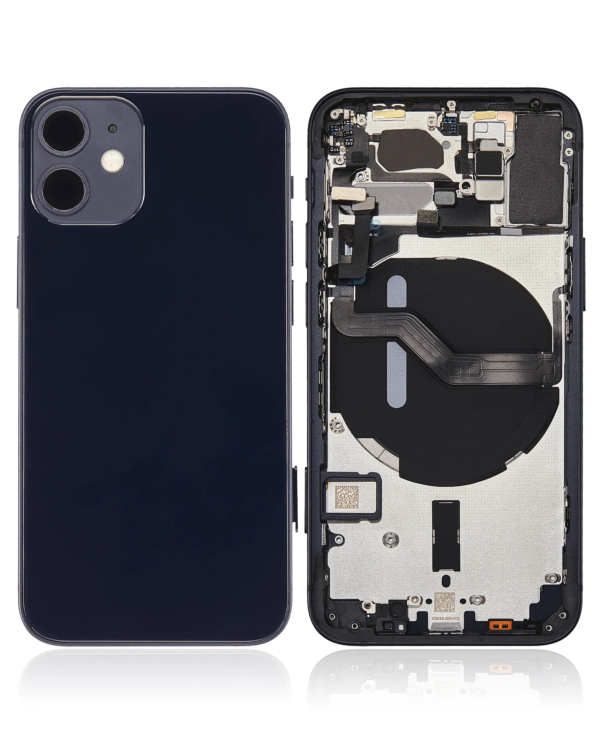 Back Housing W/ Small Parts For iPhone 12 Mini (EU / Global Version) (Pull) (Black)