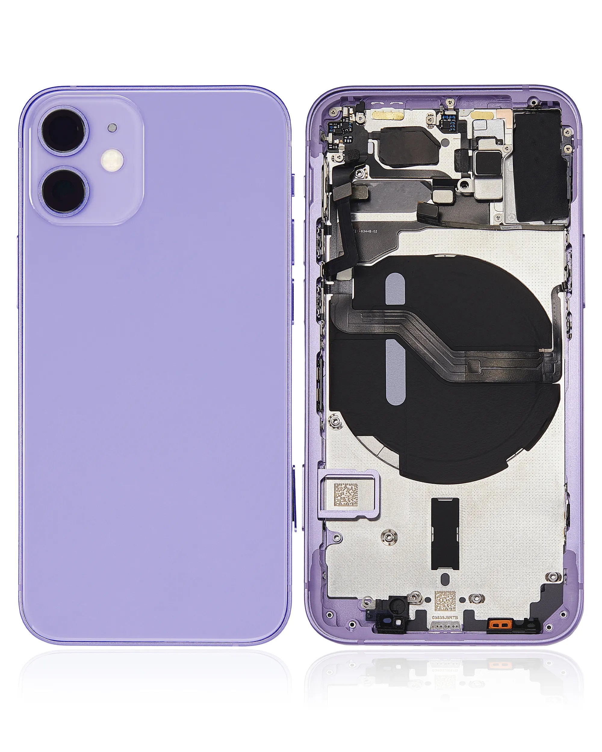 Back Housing W/ Small Parts For iPhone 12 Mini (EU / Global Version) (Pull) (Purple)