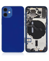 Back Housing W/ Small Parts For iPhone 12 Mini (EU / Global Version) (Pull) (Blue)