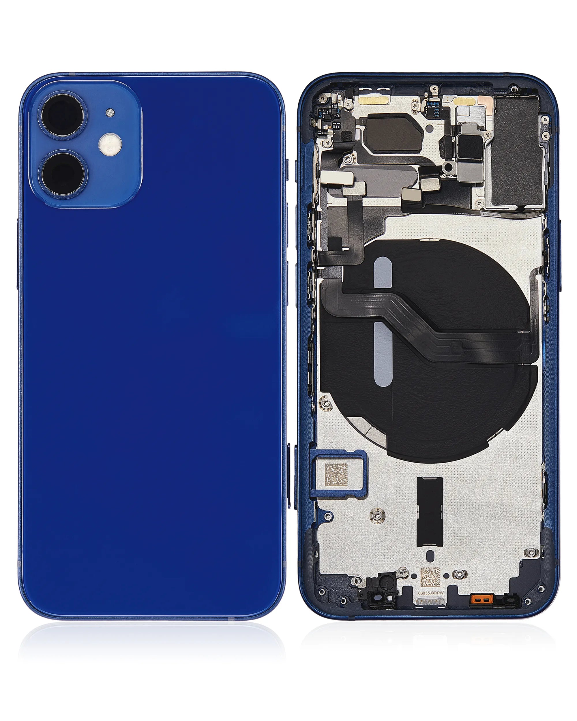 Back Housing W/ Small Parts For iPhone 12 Mini (EU / Global Version) (Pull) (Blue)