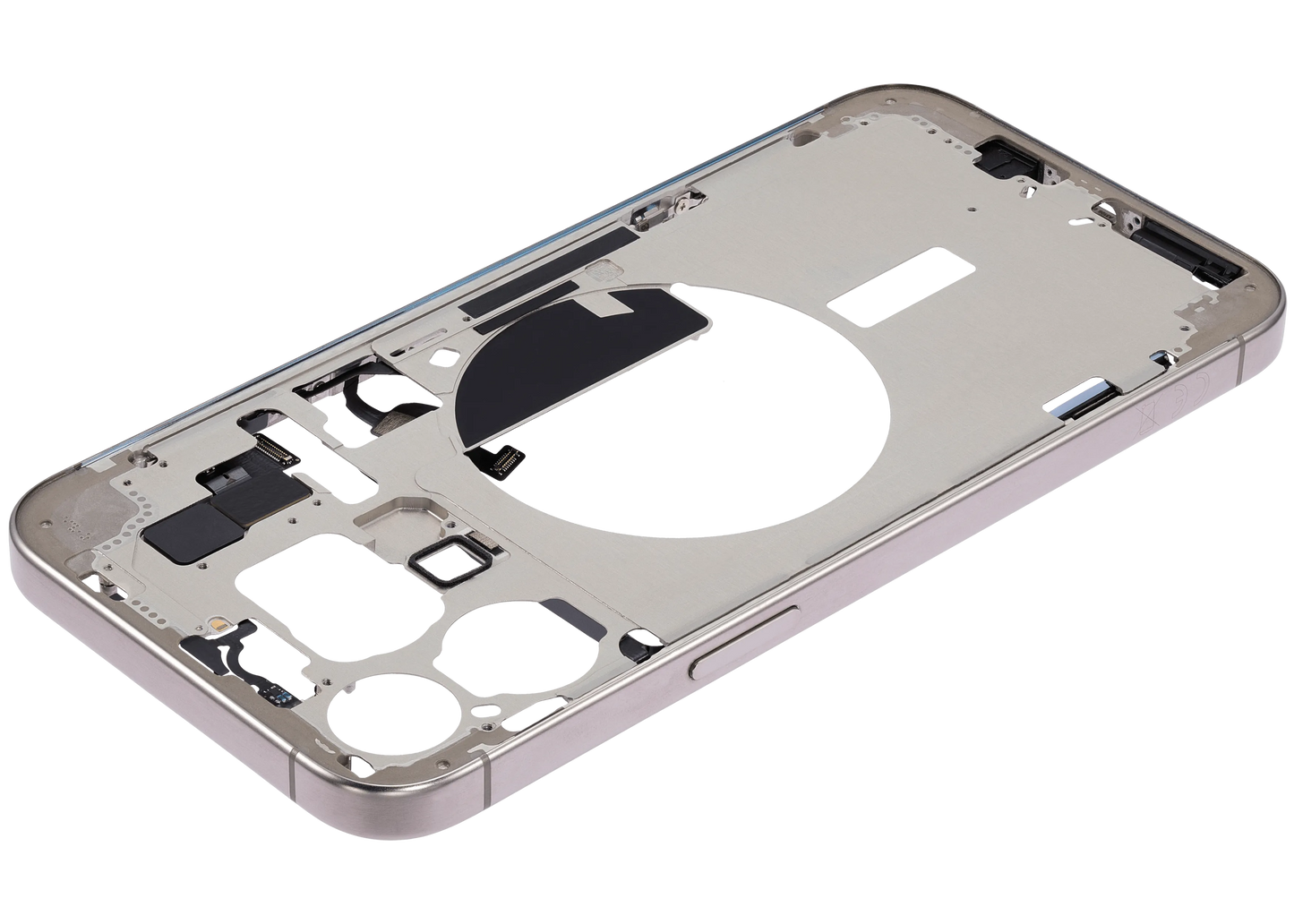 Mid-Frame Housing W/ Small Parts For iPhone 15 Pro Max (EU / Global Version) ( Pull) (Natural Titanium)
