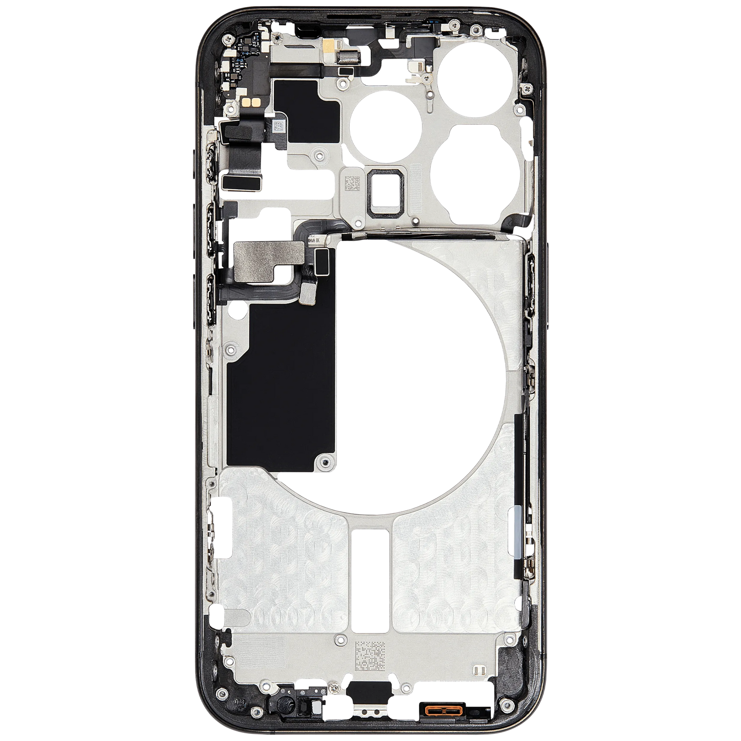 Mid-Frame Housing W/ Small Parts For iPhone 15 Pro (EU / Global Version) (Pull) (Black Titanium)