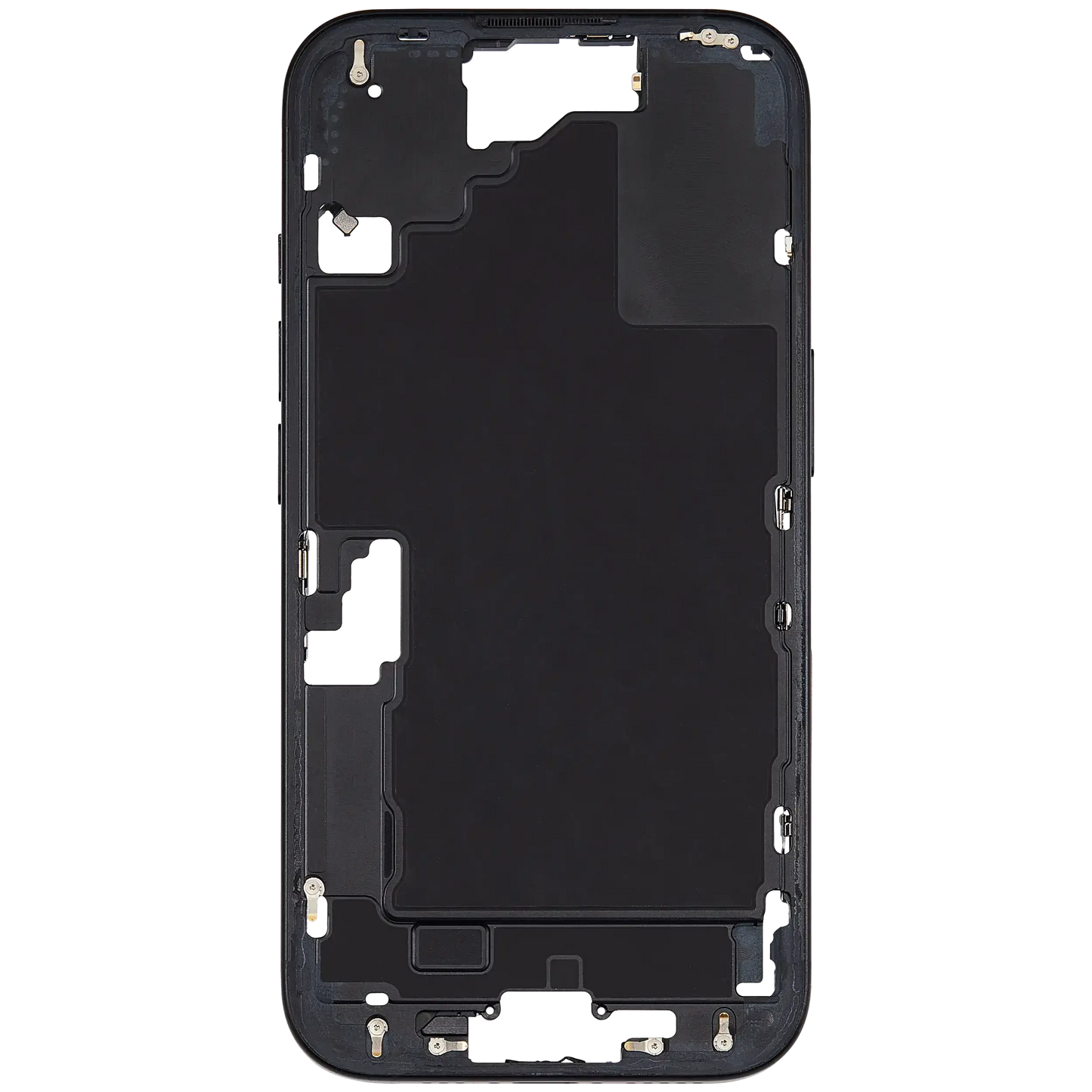 Mid-Frame Housing W/ Small Parts For iPhone 16 (US Version) (Pull) (Black)