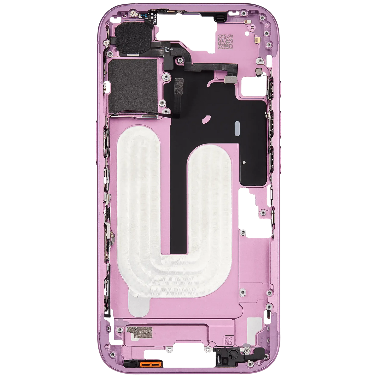 Mid-Frame Housing W/ Small Parts For iPhone 16 (US Version) (Pull) (Pink)