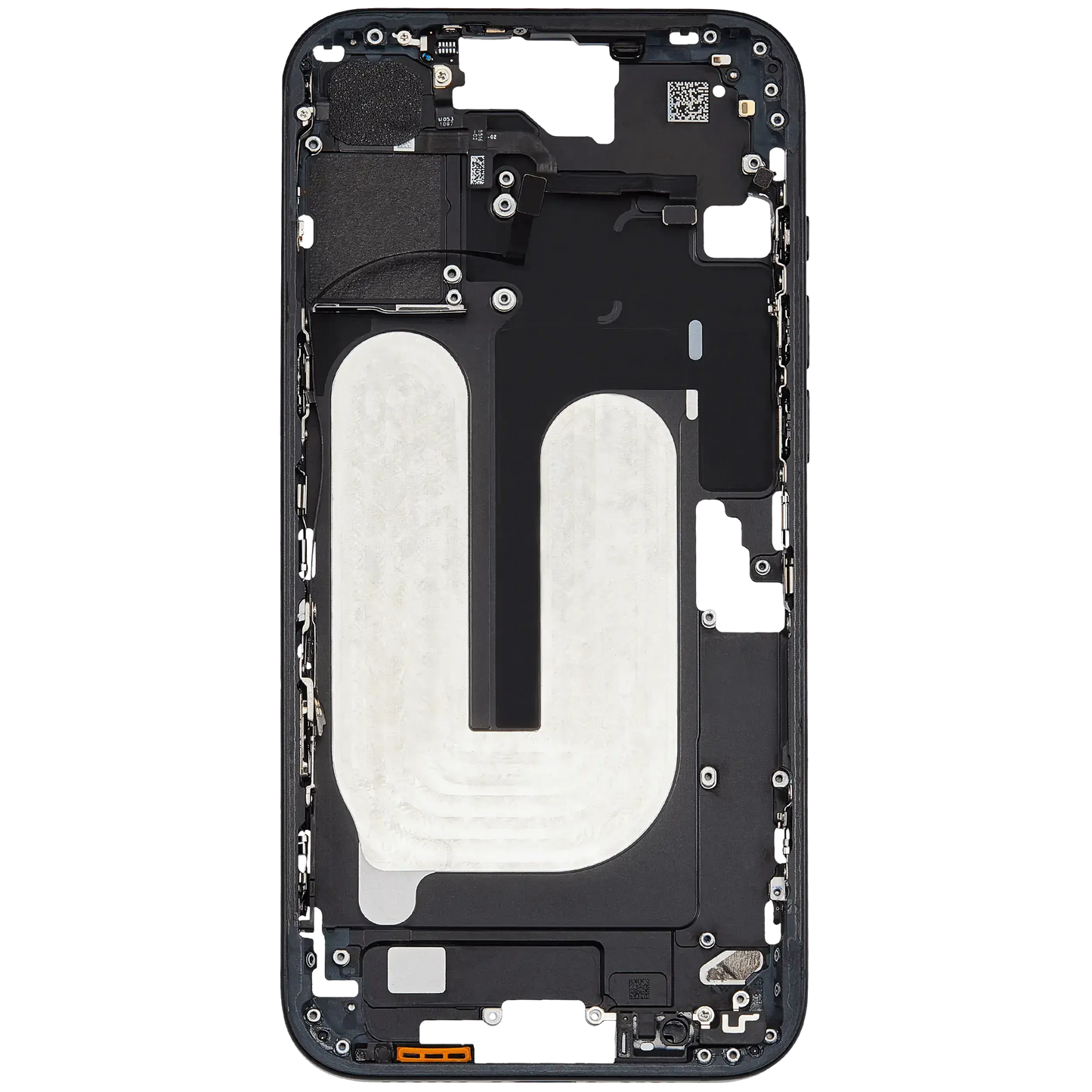 Mid-Frame Housing W/ Small Parts For iPhone 16 Plus (US Version) (Pull) (Black)