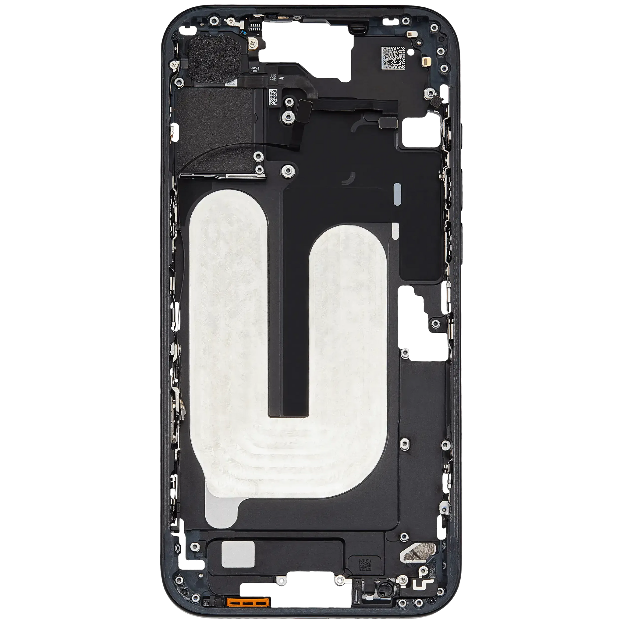 Mid-Frame Housing W/ Small Parts For iPhone 16 Plus (US Version) (Pull) (Black)