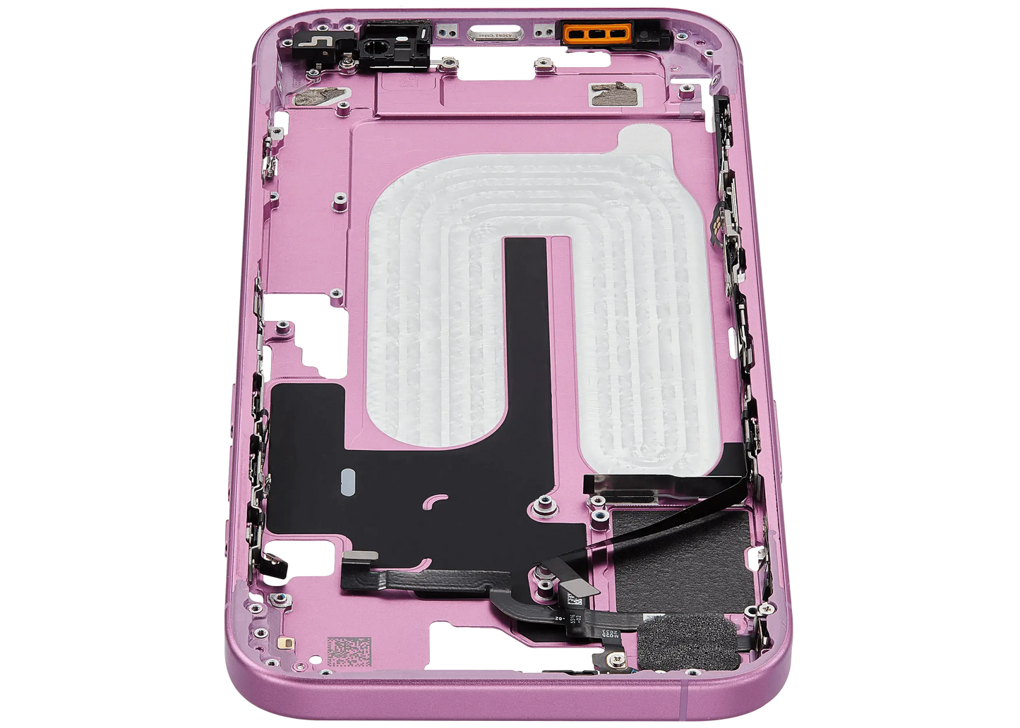 Mid-Frame Housing W/ Small Parts For iPhone 16 Plus (US Version) (Pull) (Pink)