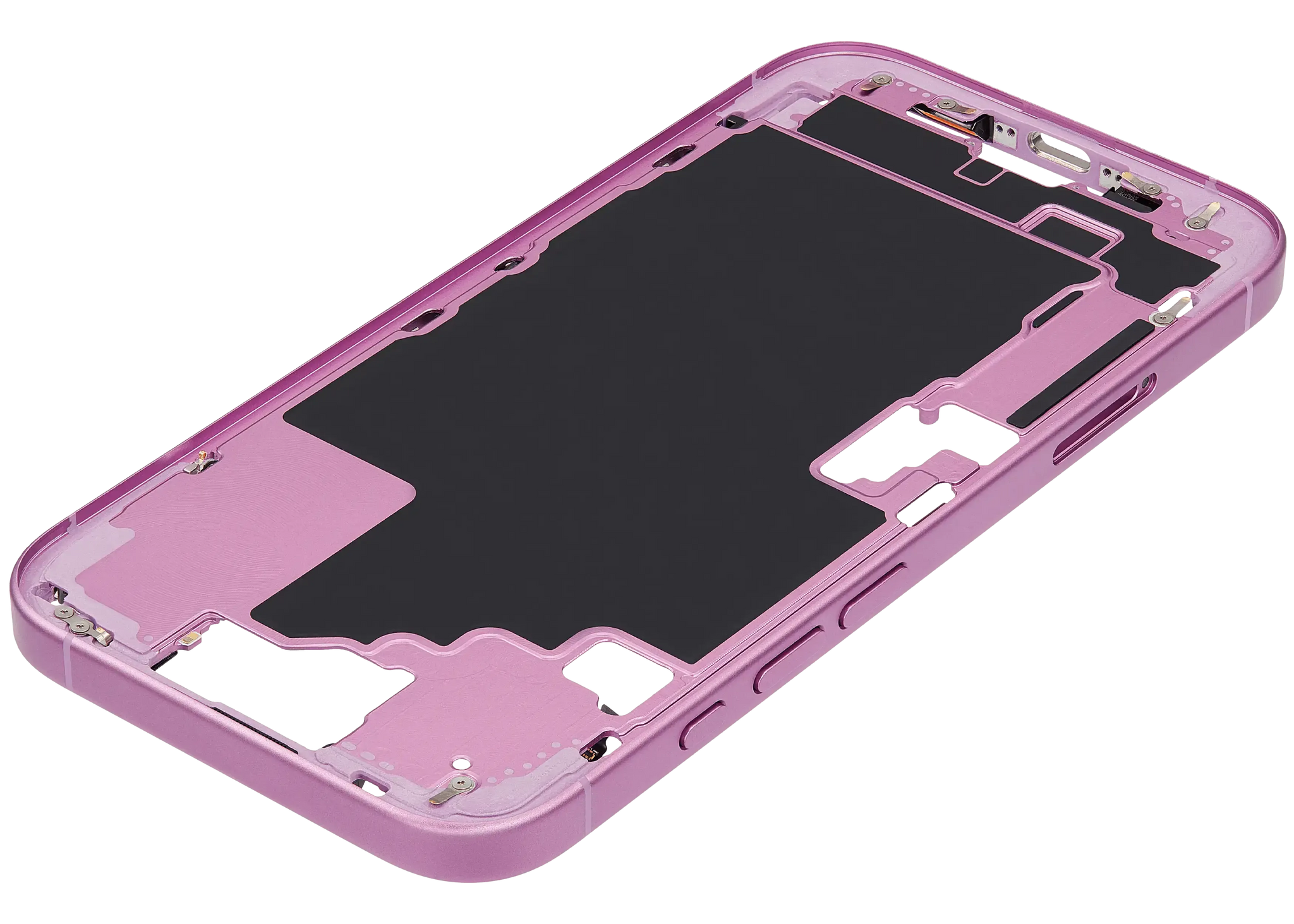 Mid-Frame Housing W/ Small Parts For iPhone 16 (EU / Global Version) (Pull) (Pink)
