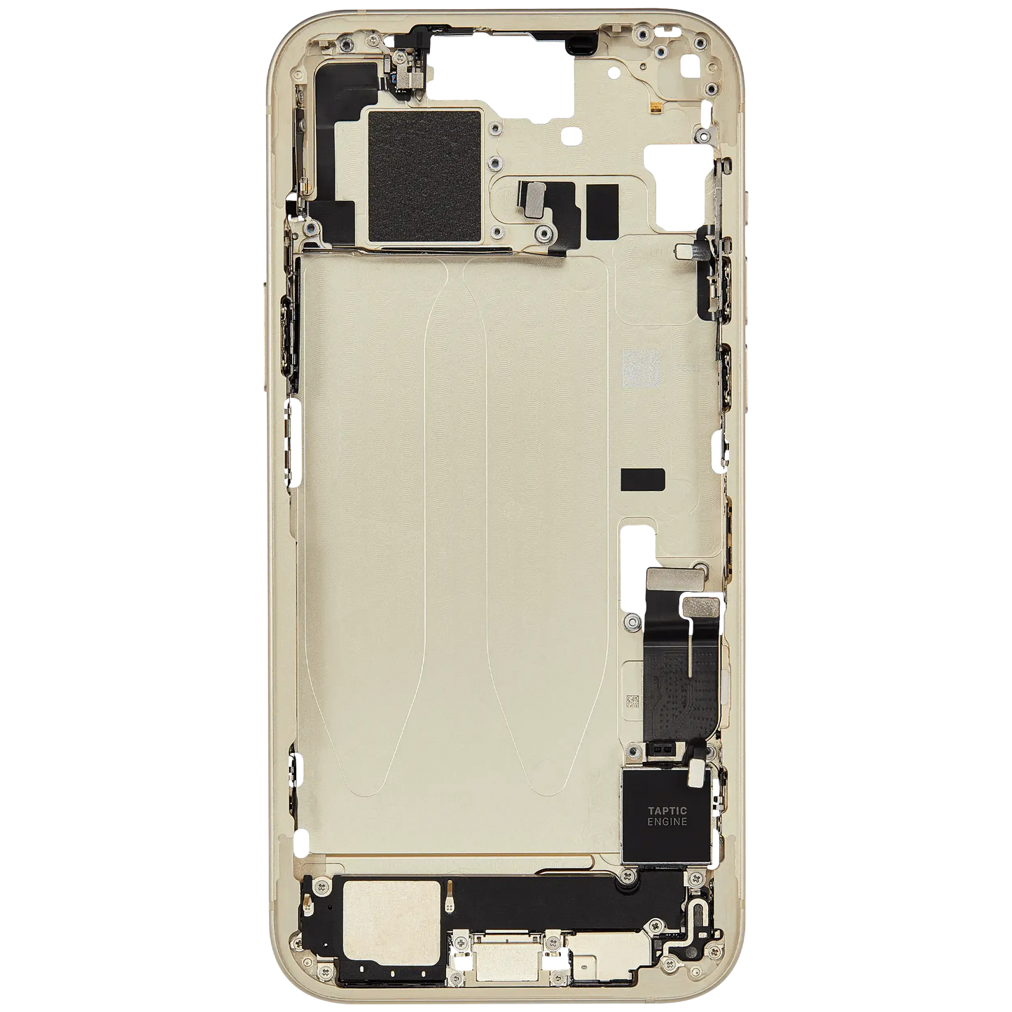 Mid-Frame Housing W/ Charging Port Flex & Small Parts For iPhone 15 Plus (EU / Global Version) (Pull) (Yellow)