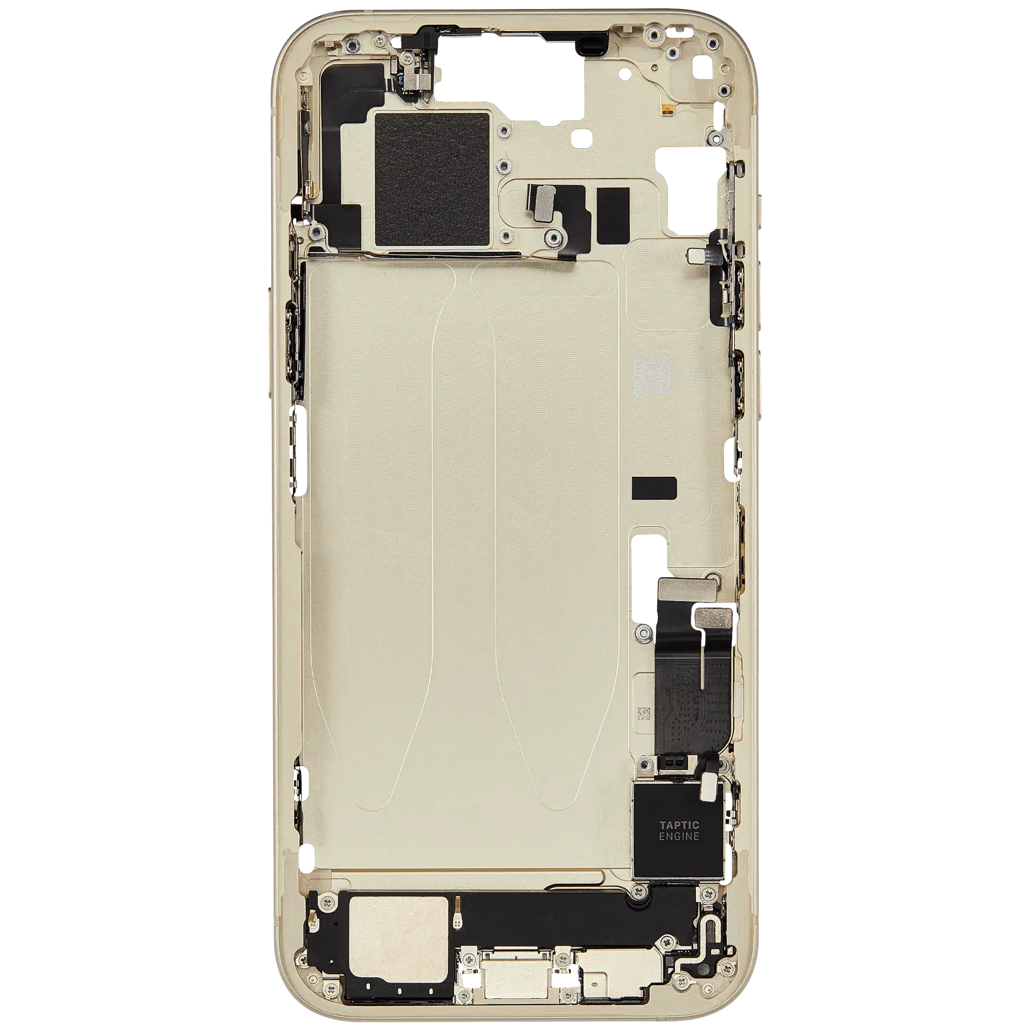 Mid-Frame Housing W/ Charging Port Flex & Small Parts For iPhone 15 Plus (EU / Global Version) (Pull) (Yellow)