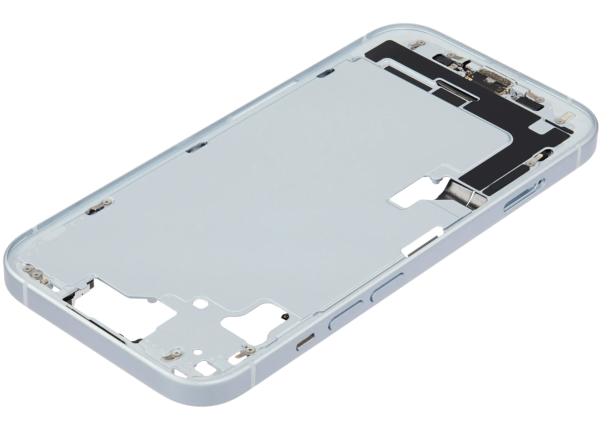 Mid-Frame Housing W/ Charging Port Flex & Small Parts For iPhone 15 (EU / Global Version) (Pull) (Blue)