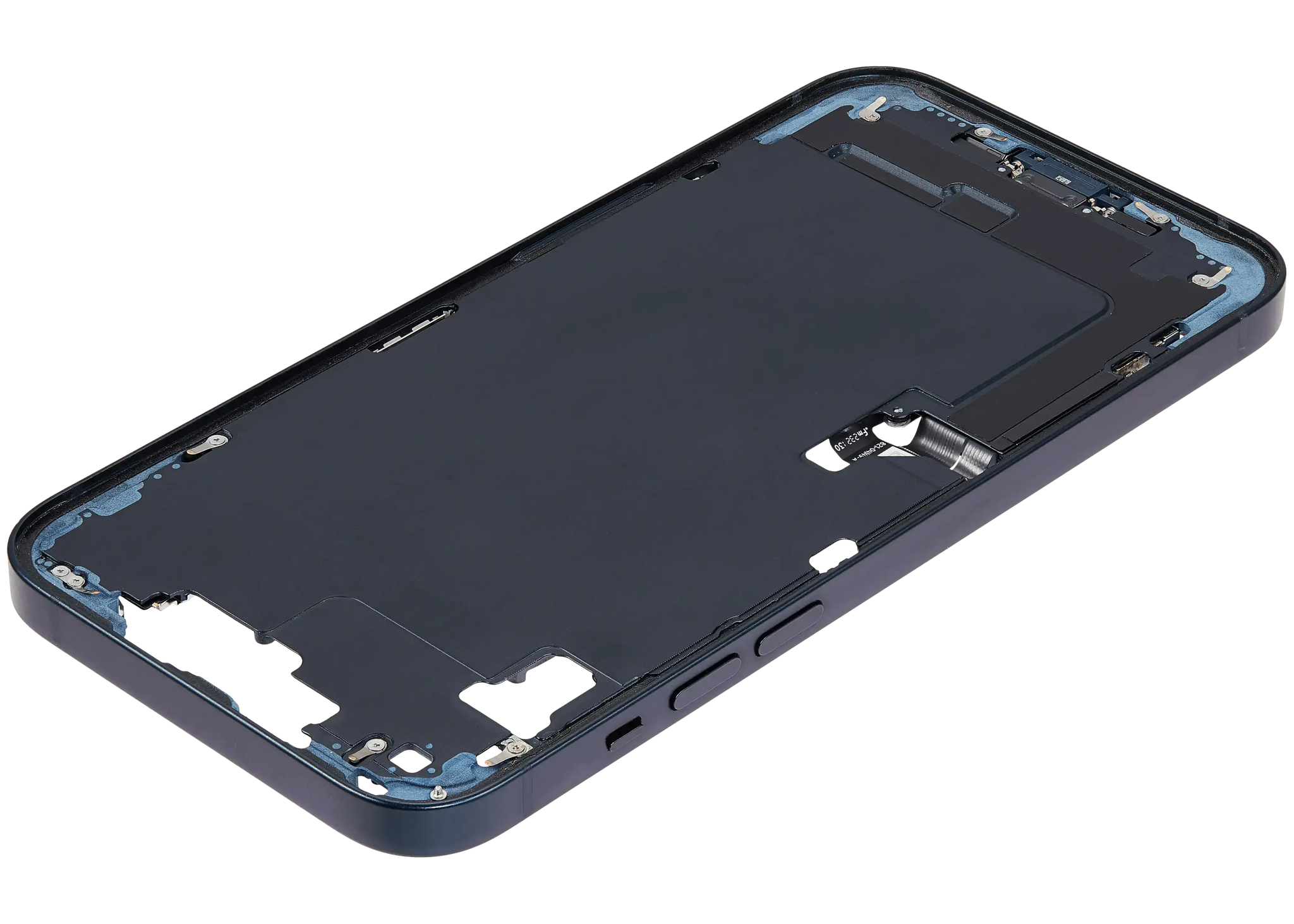 Mid-Frame Housing W/ Charging Port Flex & Small Parts For iPhone 14 Plus (US Version) (Pull) (Midnight)