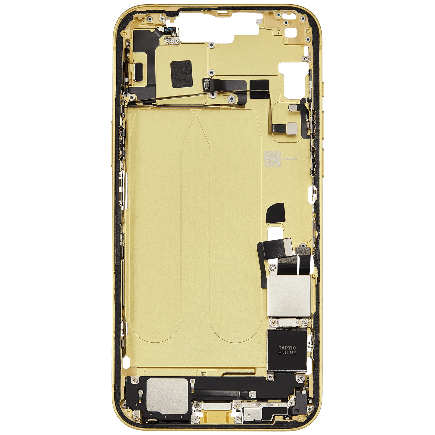 Mid-Frame Housing W/ Charging Port Flex & Small Parts For iPhone 14 Plus (US Version) (Pull) (Yellow)