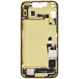 Mid-Frame Housing W/ Charging Port Flex & Small Parts For iPhone 14 Plus (US Version) (Pull) (Yellow)