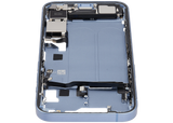 Mid-Frame Housing W/ Charging Port Flex & Small Parts For iPhone 14 (US Version) (Pull (Blue)