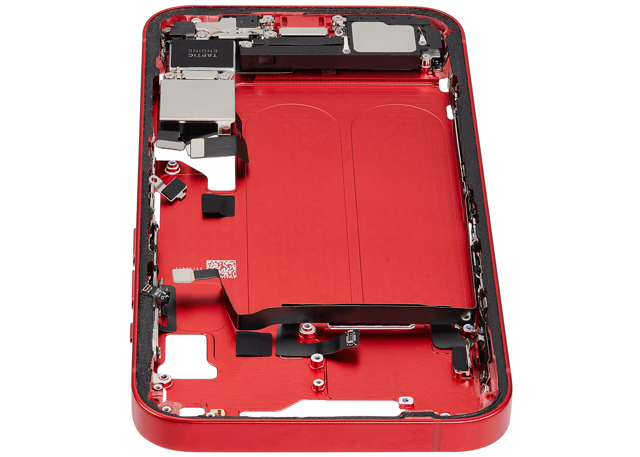 Mid-Frame Housing W/ Charging Port Flex & Small Parts For iPhone 14 (US Version) (Pull) (Red)