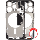 Mid-Frame Housing W/ Small Parts For iPhone 15 Pro (US Version) (Pull) (Black Titanium)