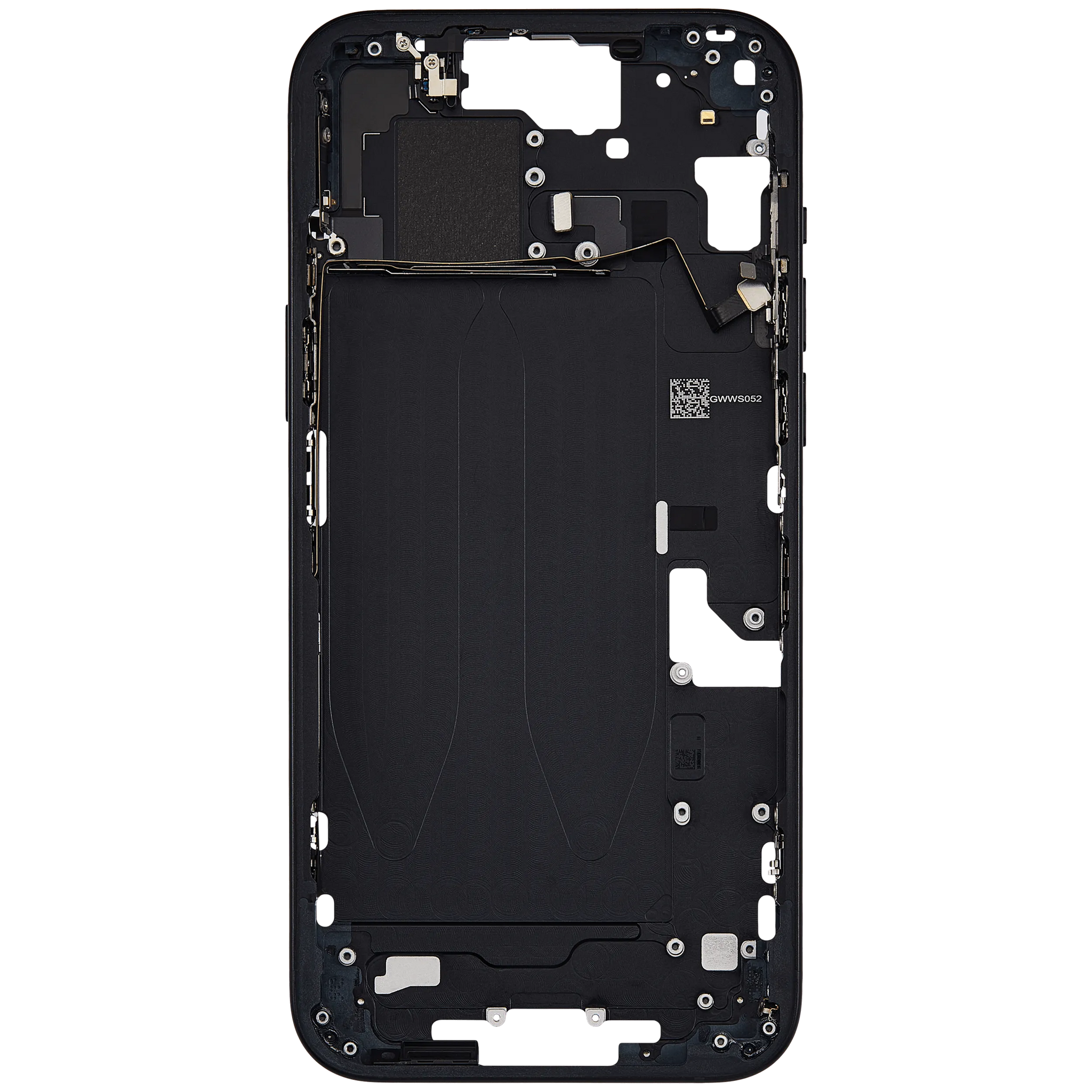 Mid-Frame Housing W/ Small Parts For iPhone 15 Plus (US Version) (Pull) (Black)