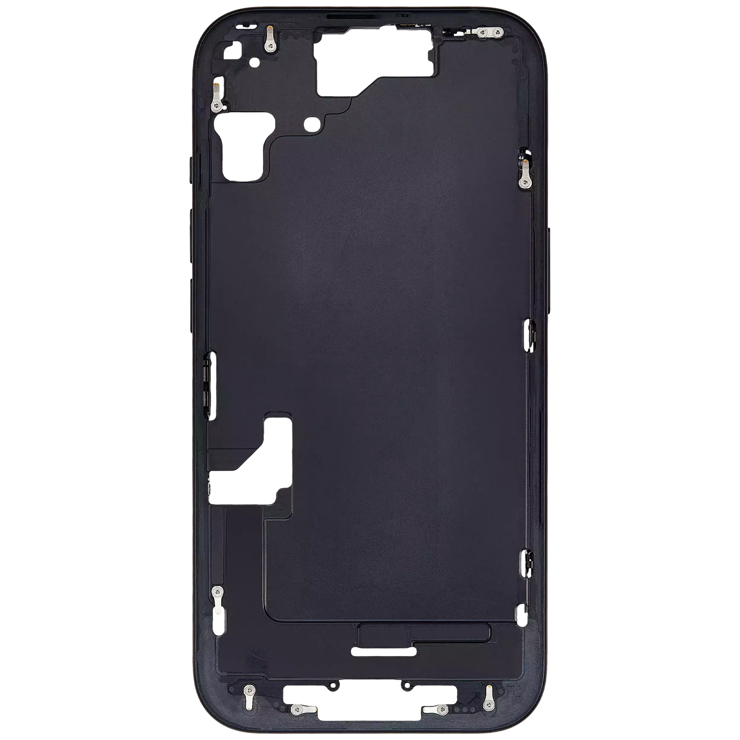 Mid-Frame Housing W/ Small Parts For iPhone 15 (EU / Global Version) (Pull) (Black)