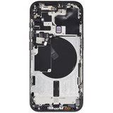 Back Housing W/ Small Parts Compatible For iPhone 15 Pro (US Version) (Pull) (Black Titanium)
