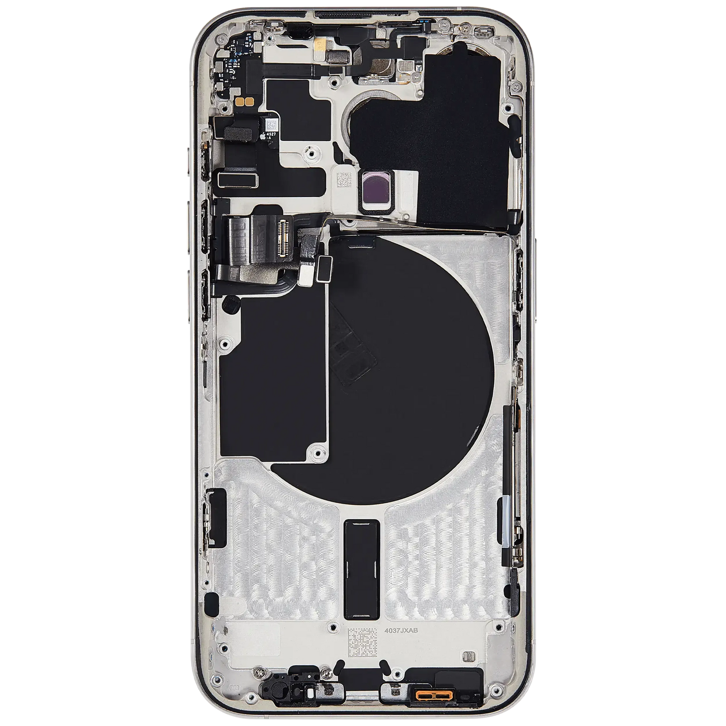 Back Housing W/ Small Parts For iPhone 15 Pro (US Version) (Pull) (White Titanium)