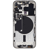 Back Housing W/ Small Parts For iPhone 15 Pro (US Version) (Pull) (White Titanium)