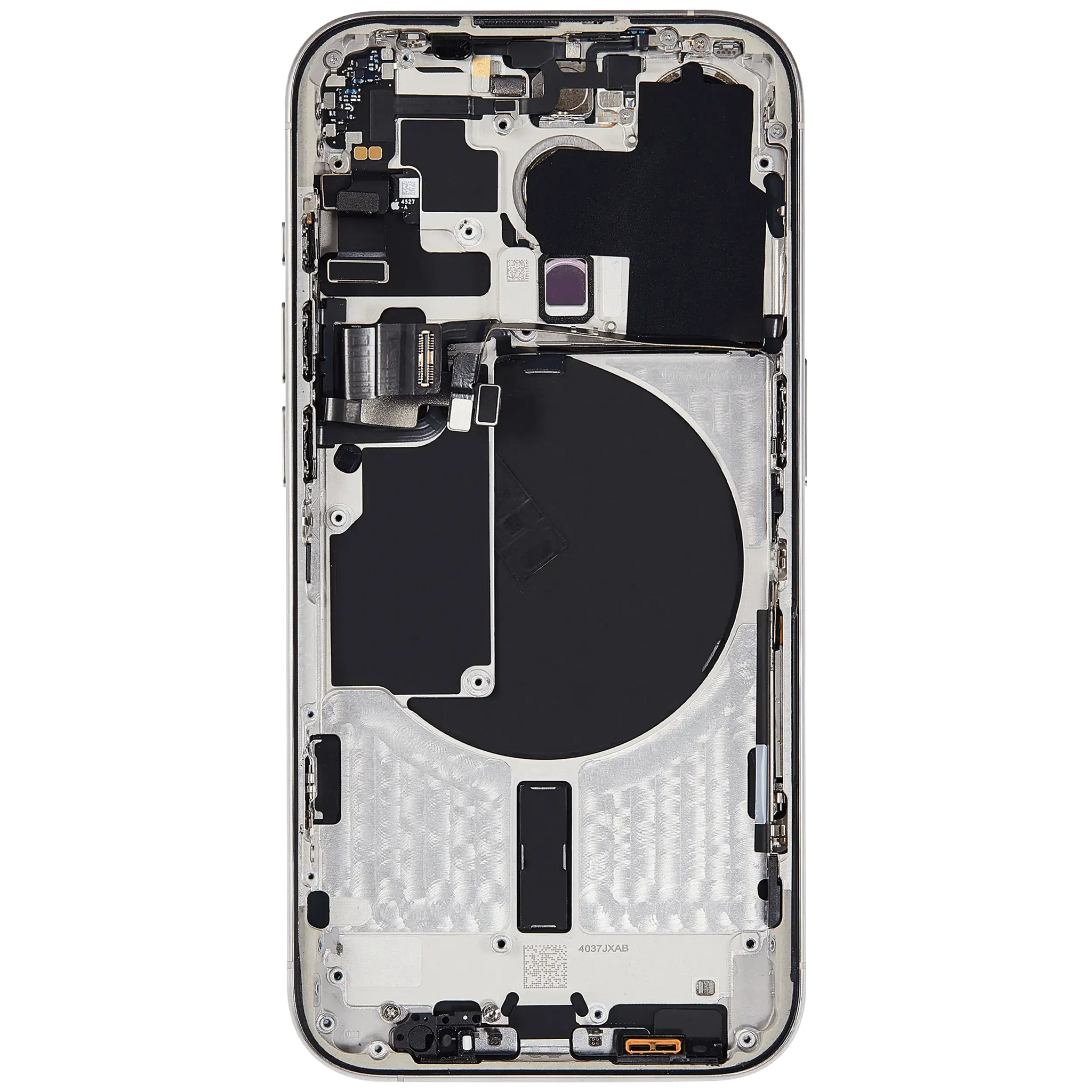 Back Housing W/ Small Parts For iPhone 15 Pro (US Version) (Pull) (White Titanium)