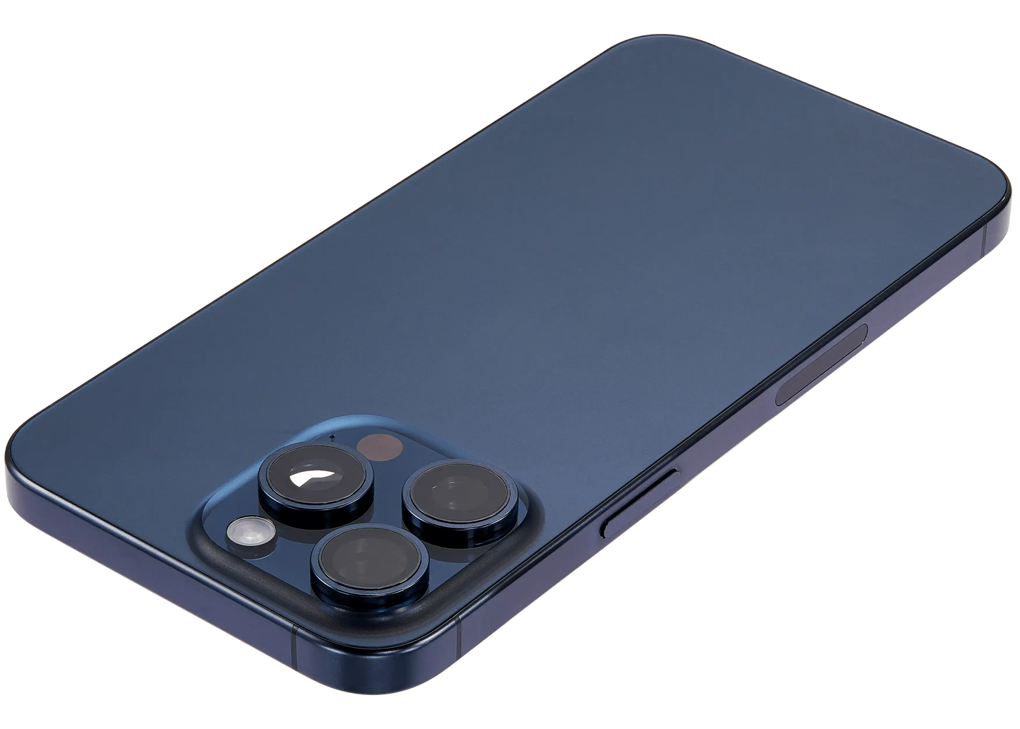 Back Housing W/ Small Parts For iPhone 15 Pro Max (US Version) (Pull) (Blue Titanium)
